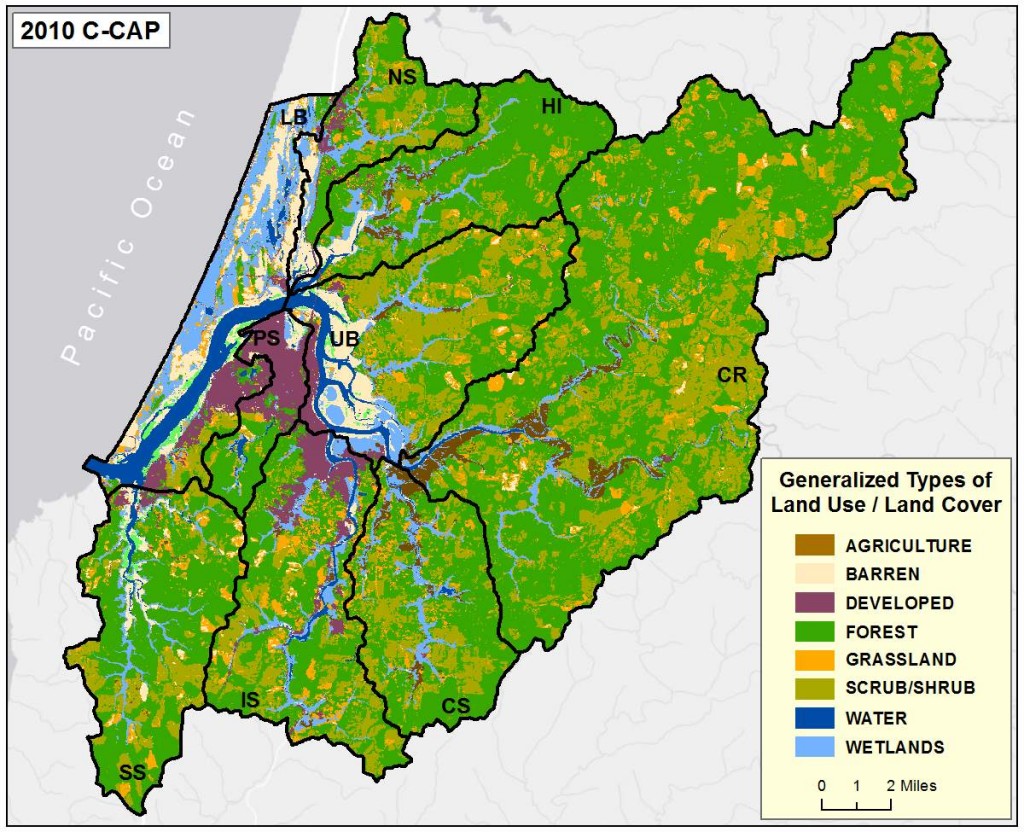 Figure 2b. Coastal Change Analysis Program (C-CAP) 2010 land use and cover. Data Source: C-CAP 2014 