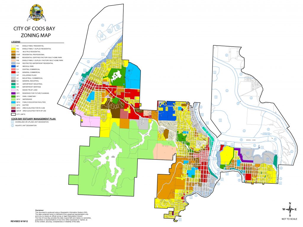 City of Coos Bay Zoning Map